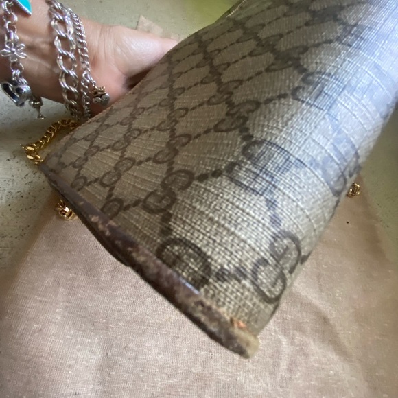 Vintage GG clutch made in take “authentic” vi tags condition no strap - Picture 11 of 15